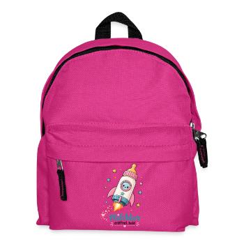 Milchbar Baby Fläschchen Lustiges Baby Motiv - Kinder Rucksack - Fuchsia - Vorne