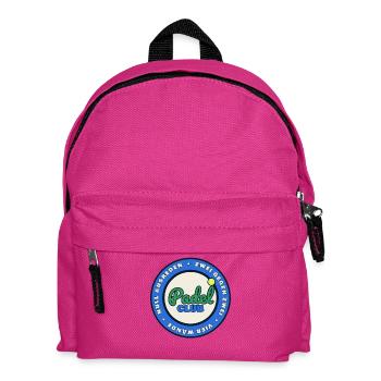 Padel Club - Zwei gegen Zwei, vier Wände - Kinder Rucksack - Fuchsia - Vorne
