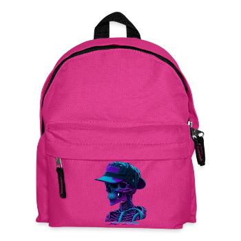 Squelette avec casquette - Sac à dos Enfant - fuchsia - Devant
