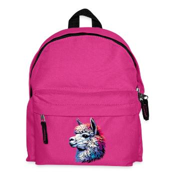 Alpaka - Kinder Rucksack - Fuchsia - Vorne
