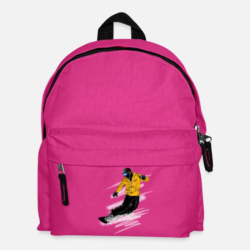 Snowboarder - Kinder Rucksack - Fuchsia
