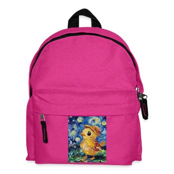 Kücken Huhn Hahn Van Gogh Style Starry  - Kinder Rucksack - Fuchsia - Vorne