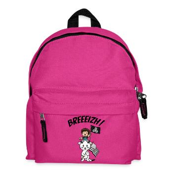 Brittany Breizh Hermine Breton Kind Gwenn ha Du - Kinder Rucksack - Fuchsia - Vorne