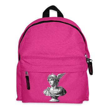 Buste antique Hermès - Gravure classique - Sac à dos Enfant - fuchsia - Devant