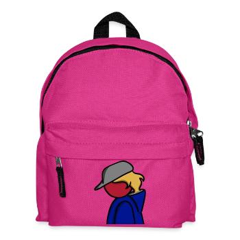 Ein Blick auf Blau - Kinder Rucksack - Fuchsia - Vorne