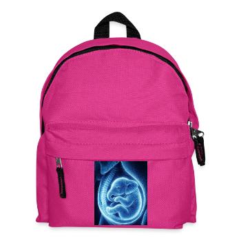 Bébé ultrasonique bleu dans le ventre - Sac à dos Enfant - fuchsia - Devant