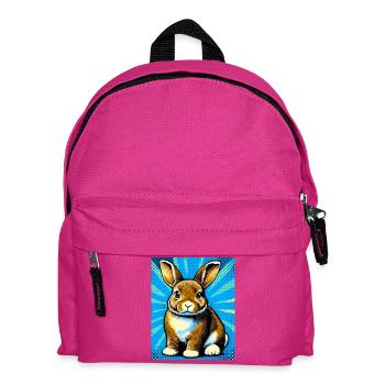 Kaninchen - Kinder Rucksack - Fuchsia - Vorne