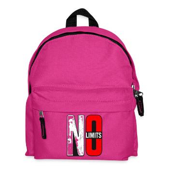 No Limits Schriftdesign - Kinder Rucksack - Fuchsia - Vorne