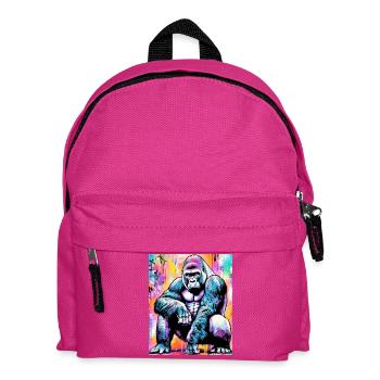 gorilla - Kids' Backpack - fuchsia - Front