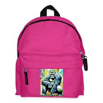 Gorilla - Kinder Rucksack - Fuchsia - Vorne