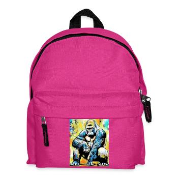 gorilla - Kids' Backpack - fuchsia - Front