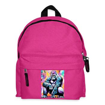 Gorilla - Kinder Rucksack - Fuchsia - Vorne