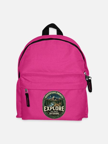 Entdecken Sie die Natur – Abenteuer und Natur - Kinder Rucksack - Fuchsia