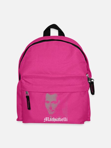 Niccolò Machiavelli Halbtonporträt - Kinder Rucksack - Fuchsia