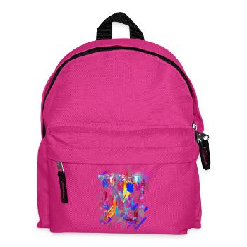 Farben Muster Abstrakt - Kinder Rucksack - Fuchsia - Vorne