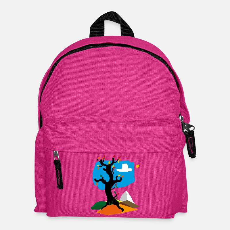Baum im Herbst - Kinder Rucksack - Fuchsia