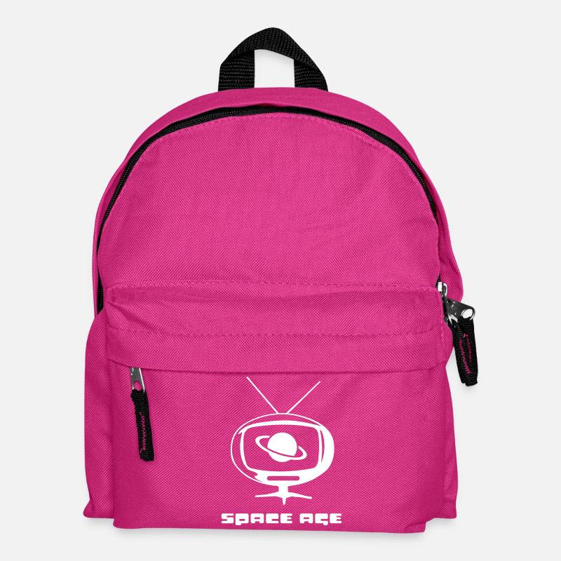 space age TV - Kids' Backpack - fuchsia
