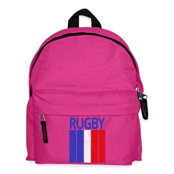 rugby, rugby fan, rugby player - Kids' Backpack - fuchsia - Front