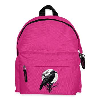 Corbeau noir - Sac à dos Enfant - fuchsia - Devant