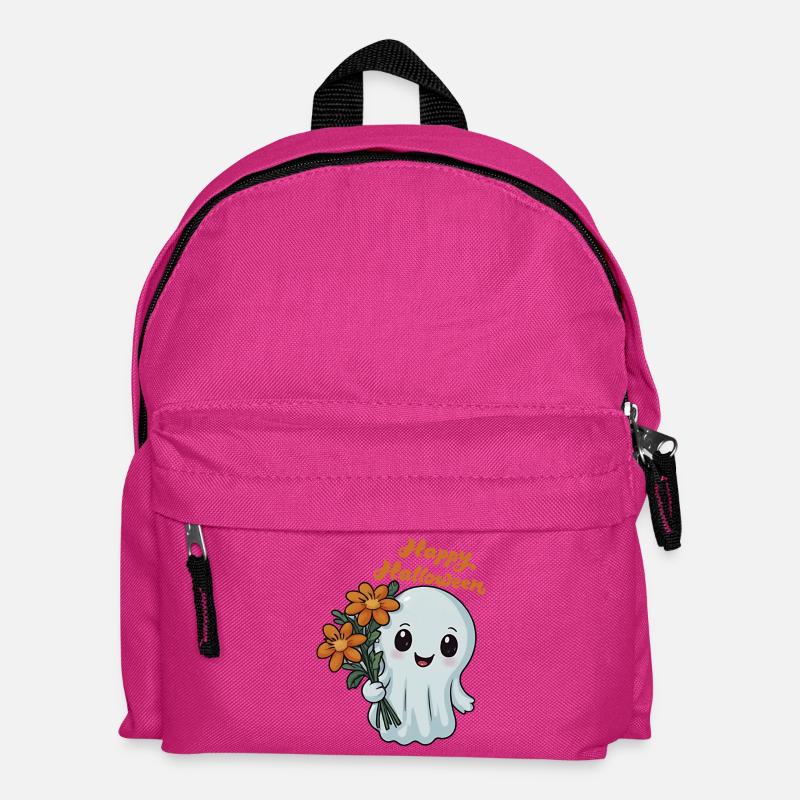 Happy Halloween Gespenst - Spooky Ghost - Kinder Rucksack - Fuchsia