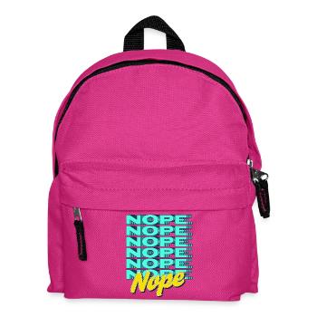 NOPE – Bold & Sassy Statement - Kids' Backpack - fuchsia - Front