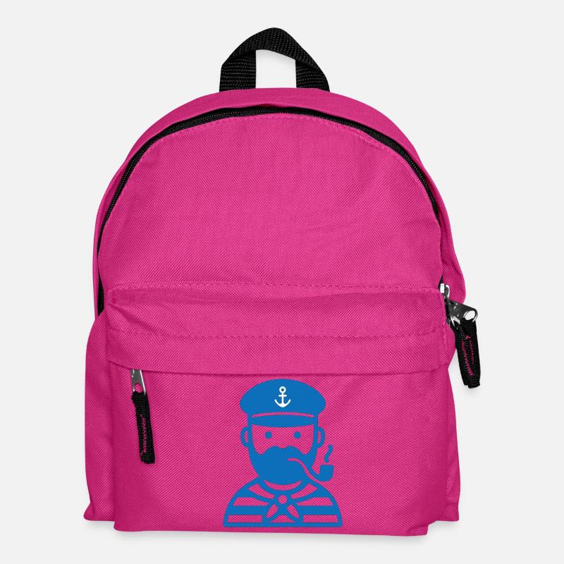 Sailor. Captain. Fur seal - Kids' Backpack - fuchsia