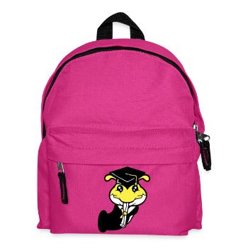 Trou Chenille Certificat de fin d'études secondaires Diplôme d'études secondaires obtenu - Sac à dos Enfant - fuchsia - Devant