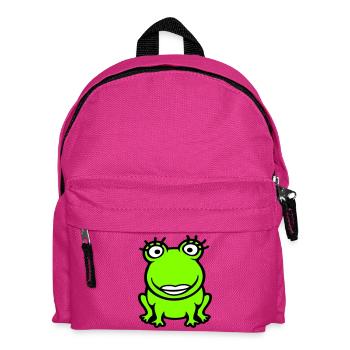 grenouille fille cils jolie femme fille fille - Sac à dos Enfant - fuchsia - Devant