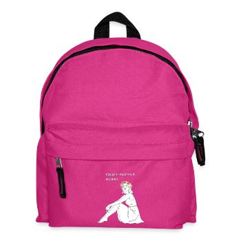 Grace Doesn't Hurry – Line Art Summer Motif - Kids' Backpack - fuchsia - Front
