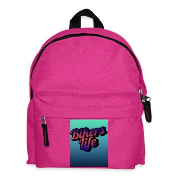 Biker Life Gradient - Kids' Backpack - fuchsia - Front
