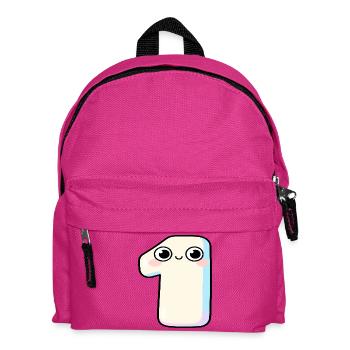 Nummer Eins Kawaii-Pastel - Kinder Rucksack - Fuchsia - Vorne