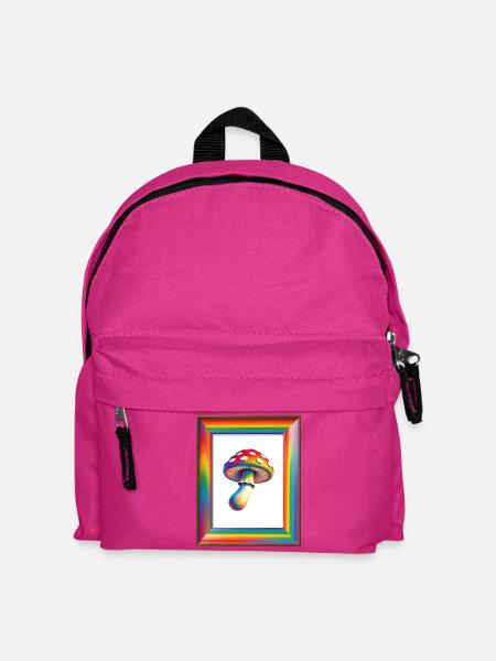 Nature is the Trip - Fliegenpliz bei Goa - Kinder Rucksack - Fuchsia