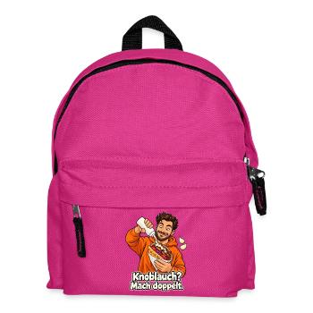 Döner mit Knoblauch - Kinder Rucksack - Fuchsia - Vorne