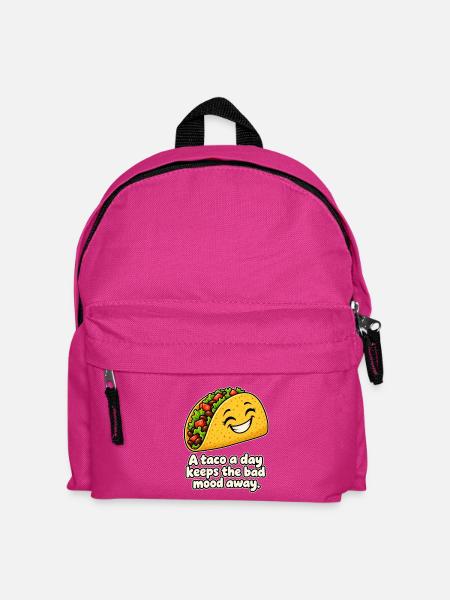 Taco gegen schlechte Laune - Kinder Rucksack - Fuchsia