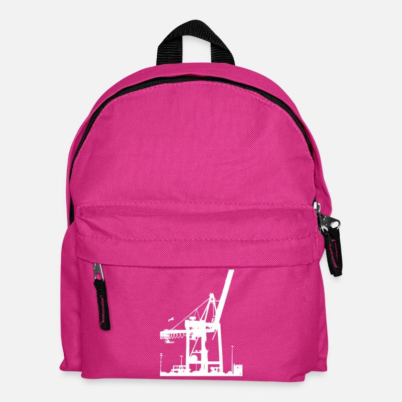 Crane White - Kinder Rucksack - Fuchsia