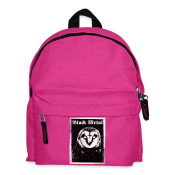Hibou en métal noir - Sac à dos Enfant - fuchsia - Devant