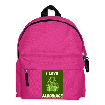 PRINTEMPS. JARDINAGE. RETRAITE. PRINTEMPS. JARDIN. - Sac à dos Enfant - fuchsia - Devant