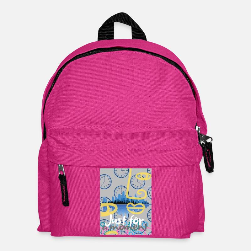 Just for a moment - Kids' Backpack - fuchsia