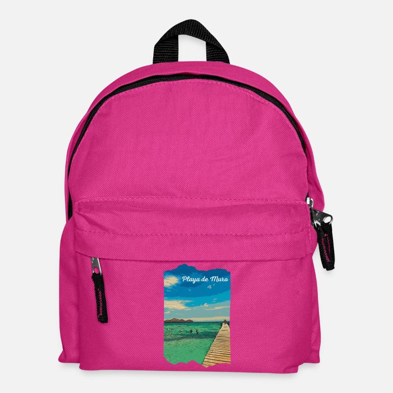Playa de Muro - Mallorca - Kids' Backpack - fuchsia