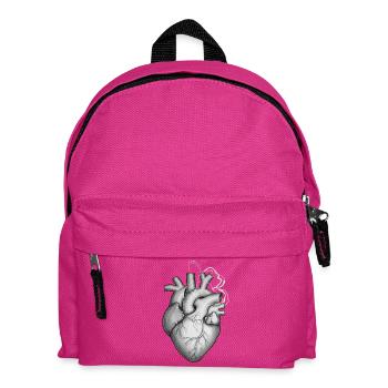 Heart with Butterfly Aesthetic - Kids' Backpack - fuchsia - Front