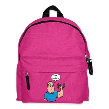 T-shirt caricatural Pizza Lift - Sac à dos Enfant - fuchsia - Devant