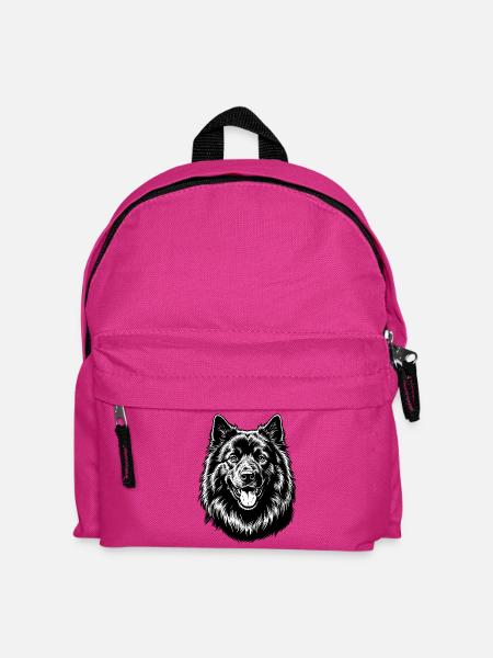 Eurasier | Schwarz - Kinder Rucksack - Fuchsia