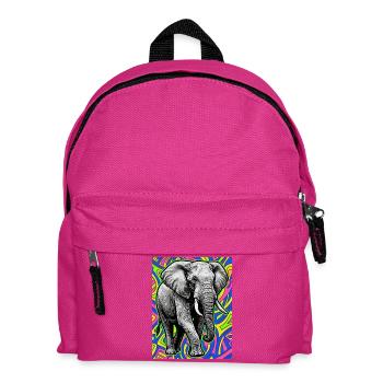 elephant - Kids' Backpack - fuchsia - Front