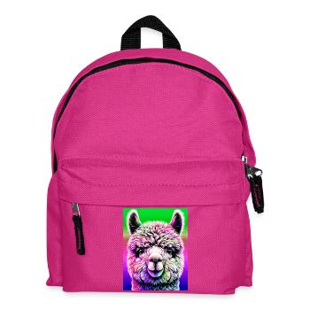 Alpaka - Kinder Rucksack - Fuchsia - Vorne
