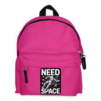 Ich brauche Space - Kinder Rucksack - Fuchsia - Vorne