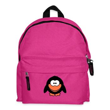 Raven Comic Bird Stands Peeps Funny Cartoon Humor - Kids' Backpack - fuchsia - Front