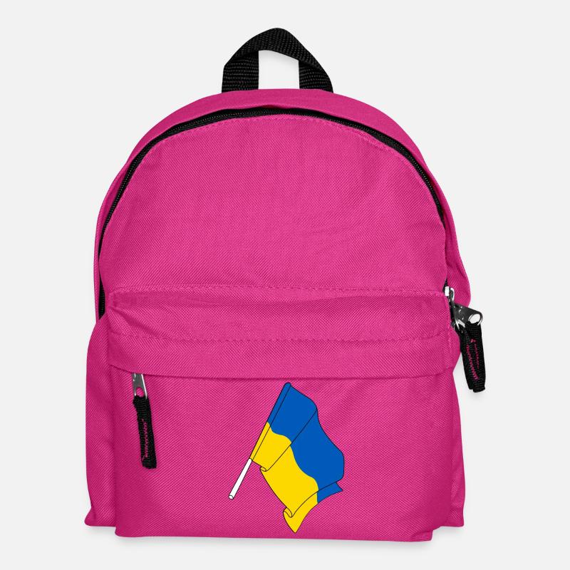 Flagge Ukraine - Kinder Rucksack - Fuchsia