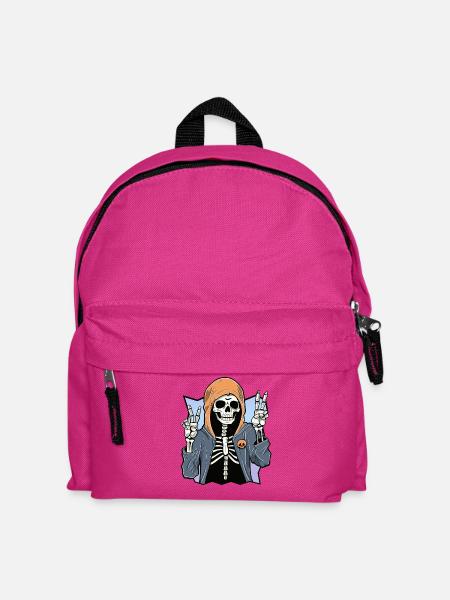Chill Skeleton – Hoodie & Peace - Kinder Rucksack - Fuchsia