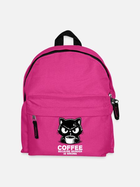 Mord ist falsch (dunkel) - Kinder Rucksack - Fuchsia