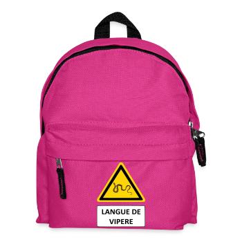 Zunge der Nattern - Kinder Rucksack - Fuchsia - Vorne